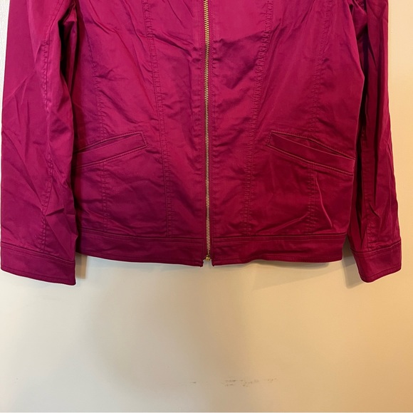 Chicos Raspberry Spring Jacket size 1 B1-545 - Picture 3 of 10